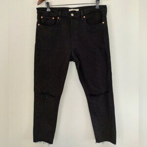 Levi's Wedgie Icon Jeans in Black Desert Size 31 (Fits 34x28)